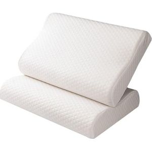 Memory Foam Groove Pillow Cervical Pillow voor nekpijn Orthopedisch ondersteuning hoofd/cervicale wervelkolom/rug,35 * 50cm