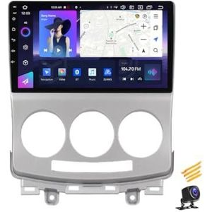 ZARAPLUS Android 13 Autoradio Mp5-speler met GPS Navigatie 9 inch Touchscreen voor Mazda 5 2005 ~ 2010 Auto Stereo Ondersteuning 4G/FM/DSP/Carplay/Android Auto/Stuurwiel Controls, NF6
