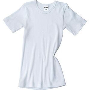 HERMKO 2810 Kinder shirt met halflange mouwen van 100% biologisch katoen, onderhemd met korte mouwen voor meisjes en jongens, Farbe:weiß, Größe Kinder:152