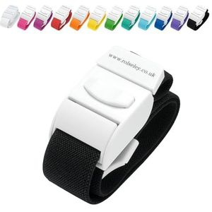 ROLSELEY Hoogwaardig medisch tourniquet met snelsluitgesp en latexvrij polyester elastiek voor verpleegsters, verloskundigen, paramedicus, flebotomist, medische studenten en dokter (zwart)