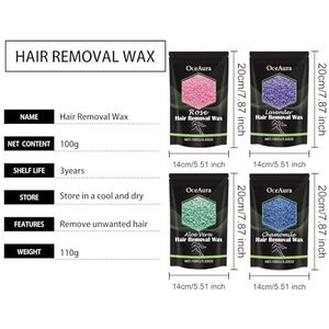 Universele Ontharingswaxbonen - Snelle En Zachte Ontharing For Oksels, Benen En Het Hele Lichaam - Laat De Huid Droog, Glad En Stralend Achter(Lavender,2PCS)