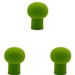 1/2/3PCS Spons Make-up Bladerdeeg Cosmetische Bladerdeeg Poeder Vloeibare Foundation Bladerdeeg Zachte Delicate Spons Schoonheid Make-up Tool (Color : Green 3pcs)
