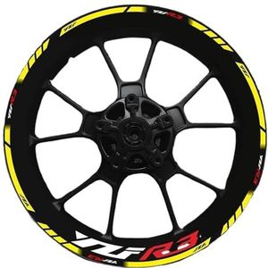 Motorfiets wiel stickers Yzf R3 Motorfiets Voertuig 17 Inch Wielnaaf Decal Decoratieve Velg Hoge Reflecterende Sticker(0012)