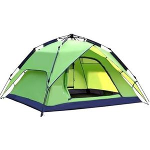 Camping tent voor 3-4 personen, instant pop-up tent, dubbellaagse waterdichte huistent voor wandelrugzakken (kleur: B, maat: 200 x 180 x 130 cm)