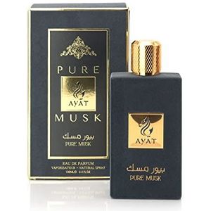 Ayat Perfumes Pure Musk Eau de parfum, 100 ml, dames, oosterse Arabische geur, Dubai, gemaakt en ontworpen in de Verenigde Arabische Emiraten (Pure Musk)