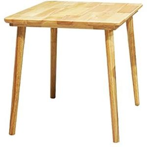 Prachtige massief houten salontafel, kleine vierkante tafel van rubberhout voor thuisgebruik, slaapkamer/vrijetijdstafel/onderhandelingstafel, balkon afternoon tea tafel/salontafel (Kleur: A, Maat: 48