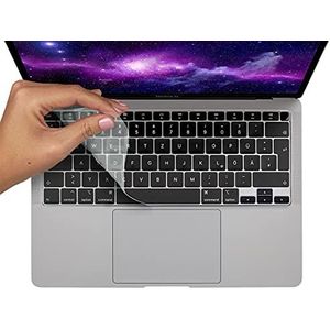 MyGadget toetsenbordbeschermer QWERTZ voor Apple MacBook Air 13"" (vanaf 2020 met Touch Bar - A2337) - siliconen hoes voor Duits toetsenbord - siliconen bescherming - transparant