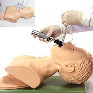 Intubatie oefenpop Training Verpleging Mannequin PVC Orale Neusintubatie Oefenpop met Tandalarm Apparaat Simulator Luchtwegbeheer Trainer Intubatiehoofd