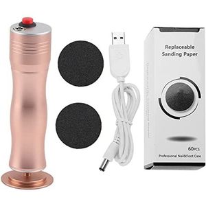 Elektrische eeltverwijderaar, oplaadbare voet eelt verwijderaar, elektronische pedicure voetvijl verwijdert, professionele voetverzorging perfect for gladde voeten (goud)