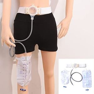 stomazakje， Tweedelige enkelzijdige stomazak, stoma-stomaverzorgingssiliconenzakken, elastisch ontwerp met anti-reverse flow for lichaamsverzorgingszakken