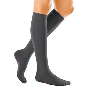 medi - Mediven Forte compressiekousen | kort | Medische compressiekousen CCL 2 voor dames en heren | Compressiekousen klasse 2 | Maat I - grote voet | antraciet