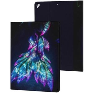 Glow in The Dark Zeemeermin Staart Case Compatibel Voor iPad Pro 2015/2017 (12.9 inch) Slanke Case Cover Beschermende Tablet Gevallen Stand Cover