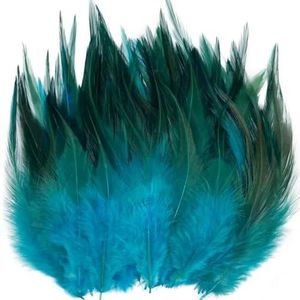 20 stuks kip fazantenveren pluim ambachtelijke haaraccessoires DIY bruiloft middelpunt carnaval decoratie oorbellen sieraden maken-meer blauwe veren