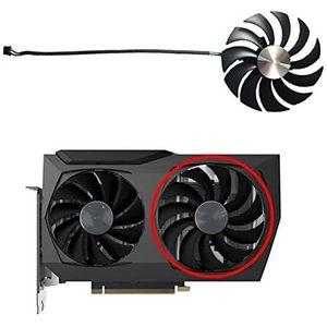 Nieuwe 2 stks 89 mm 100 mm CF1010U12S CF9015H12S 4PIN 12V GeForce RTX3070 CPU GPU Wennen Zotac RTX 3060 Tweeling RTX 3060 Ti koelfans (Color : CF1010U12S)