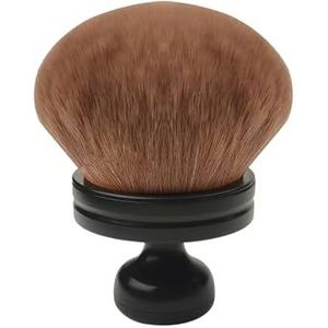 LUMOOM Kabuki Borstel, extra groot, paddenstoelvormige poederkwast, make-upkwast, foundationkwast, make-upkwast, concealer-applicator, cosmeticakwast voor rouge (zwart)