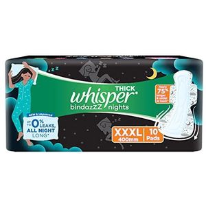 Whisper Ultra Nights XXXL 10 Pads - Bindazz Night Maandverband