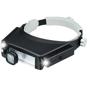 Hoofdband Vergrootglas met Led licht, Hoofd Lamp Vergrootglas 1.5x 3x 6x 8x Juwelier Loep voor Close, Werk, Reparatie, Ambachten Hobby's