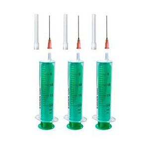 Set: 1, 2 of 3 stuks spuiten 20 ml laboratoriumspuiten, vloeistofspuit, hobbyspuit met stompe naald/naald voor E-liquid aroma, hobby en doe-het-zelver (set 3 x 20 ml)