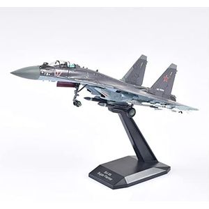 Voorgebouwd Modelvliegtuig Fit For Air Force Fighter Su-35 Vliegtuig Model Spuitgieten 1:100 Vliegtuig Miniatuur Model Collectie Vliegmodel Bouwpakket (Color : B)