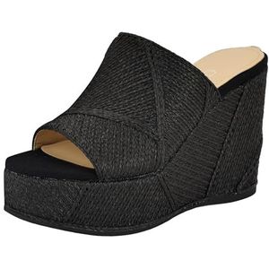 GUESS Dames Evenz Wedge Sandaal, Zwart 001, 9 UK