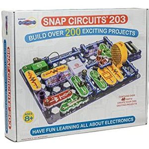 Snap Circuits CM-200 203 Electronics Discovery Kit, Multi-Color, Meer