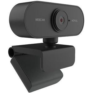 INDOTEAM Webcam 1080p HD met Microfoon - USB Camera voor PC en Laptop Mac - Plug and Play