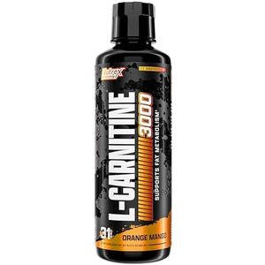 Nutrex Research - Liquid Carnitine 3000 - Vloeibare Carnitine - Oranje Mango - 465ml