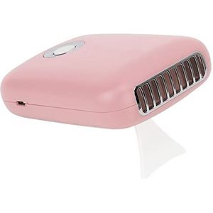 Mini Draagbare Wimperdrogerventilator met Opvouwbare T -beugel - USB oplaadbare, 3 snelheid, Laaggeluid Wimperdroger voor Het Enten van Wimpers in Roze (#1)