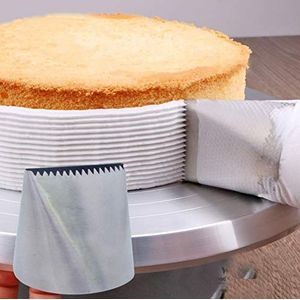 Extra Grote Rvs Nozzle Icing Piping Nozzles Cream Cake Decorating Gereedschap Gebak Tip Fondant Bakken Accessoires