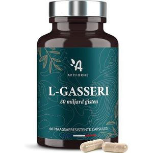 Apyforme - Lactobacillus Gasseri - Probiotica Voor Darmflora - Tot 50 Miljard kve/dag - Maagsapresistente Capsules - 100% FRANS Voedingssupplement - 30 Dagen 60 Capsules - Geproduceerd in Frankrijk