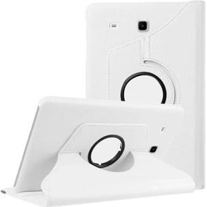 Ultra Slim Case Geschikt for Samsung Galaxy Tab E 9.6inch SM-T560 SM-T561 Stand Cover Tablet Case (Color : White)