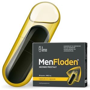 MenFloden - Vloeibare Formule - 1 Caps./Dag - Driedubbele Werking - Gezonde Prostaat