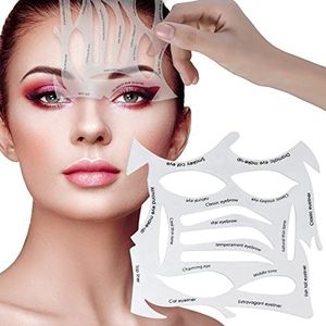 Snelle make-up stencils Eyeliner vormt een make-up tool met een verscheidenheid aan vormen Eyeliner Stencil Pads Oogschaduw Applicators Eyeliner Template