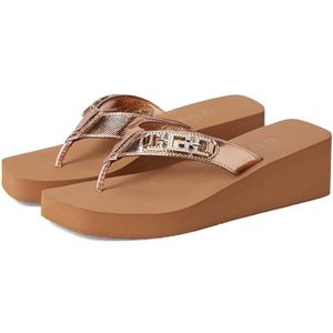 GUESS Dames Elowen Wedge Sandaal, Brons 750, 35 EU
