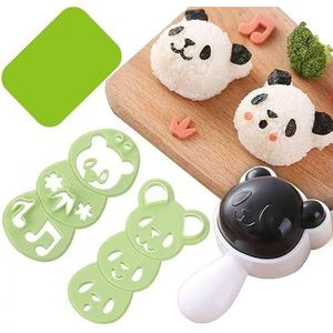 Panda Rijstbalvormen fabrikant van lunch sushi vormen DIY fabrikant van sushi onigiri rijst vorm keuken sushi gereedschap bento accessoires
