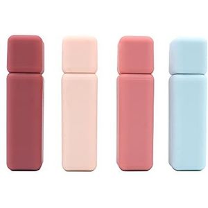 Namvo 4 stuks lege buisjes voor lipgloss houder, lippenbalsem van kunststof, doe-het-zelf met dop voor doe-het-zelf make-up, reizen, cosmetica, dagelijks gebruik