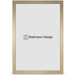Stallmann Design Fotolijst New Modern 35x100 cm goud frame voor DIN 4 en 60 andere formaten fotolijst wissellijst van hout MDF meerdere kleuren selecteerbaar frame voor foto of foto's