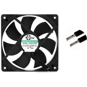 AC-koelventilator 120 mm 12 cm EC-motor Grote luchtstroom Krachtige * 25 115 & 230 V Dubbele kogellagers
