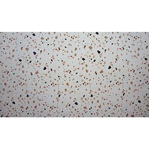 matches21 Vloerbedekking, zachte vintage loper, terrazzo-patroon, keukenloper, wasbaar, polyester en vinyl, kleurrijk, 1 stuk, 65 x 100 cm