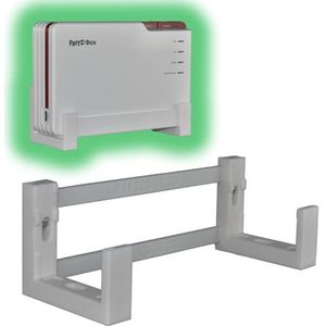 CraftEdge3D EasyClick precies passende wandhouder voor AVM Fritz!Box 5690 Pro, ook als plafondbeugel, in elke richting monteerbaar, inclusief montagemateriaal.