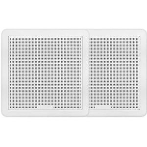 Garmin Fusion FM-serie mariene luidsprekers, 6,5 inch 120 Watt inbouwluidsprekers, vierkant wit paar, een merk