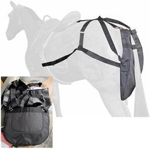 Poepzak voor Paarden Draagbare Paardenmestvanger, Herbruikbare Luiertas voor Paarden Om Poep te Verzamelen, Waterdichte Paardenmestvanger - Gemakkelijk Aan te Trekken(Size-L)
