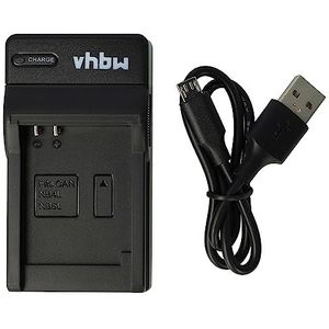 vhbw USB-acculader compatibel met Canon NB-4L, NB-5L digitale camera, camcorder, Action Cam-accu - laadschaal
