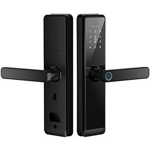 Slim deurslot Tuya Biometrische Elektronica Deurslot Digitale Smart Vingerafdruk Deurslot Wachtwoord App Toegang Deurslot for Thuis Rood Brons(Color:220x22(5050),Size:Nero)