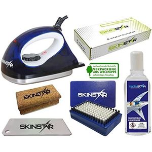 SkinStar Starter Ski Wax Set waxstrijkijzer borstel Natural Wax Cleaner 6 stuks