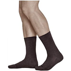 VITSOCKS Merino Wol Sokken Heren Warm Dun Zacht Ademend (3 PAAR) Business Wintersokken, bruin, 39-41