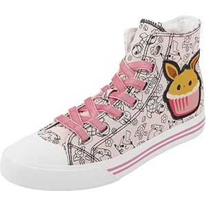 Pokémon Evoli - Cupcake Sneakers high roze-wit EU37