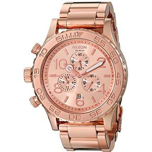 Nixon Unisex Polshorloge 42-20 Chrono Chronograaf kwarts roestvrij staal gecoat A037897-00