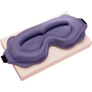 3D slaapmasker, slaaphulp, blinddoek, blokkeer licht, draagbaar, zacht, traagschuim, gezichtsmasker, oogschaduw, comfort, driedimensionaal ontwerp (paars)