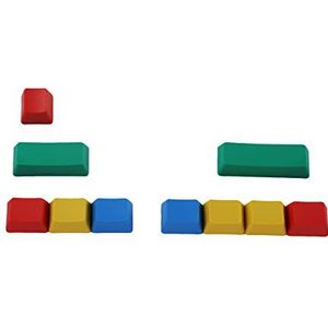 OEM Profiel PBT RGBY CMYK Modifiers 10 Sleutels Laser Gegraveerde Keycaps Mac Keycaps voor Cherry MX Mechanische Toetsenbord (RGBY Blank)